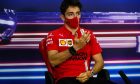 Charles Leclerc (MON) Ferrari in the FIA Press Conference. 13.03.2021.