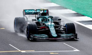Vettel and Aston Martin make track debut at Silverstone