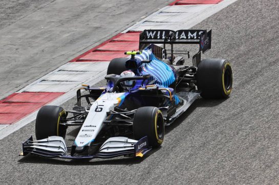 Nicholas Latifi (CDN) Williams Racing FW43B.
13.03.2021. Formula 1 Testing, Sakhir, Bahrain, Day Two.
- www.xpbimages.com, EMail: requests@xpbimages.com © Copyright: Batchelor / XPB Images