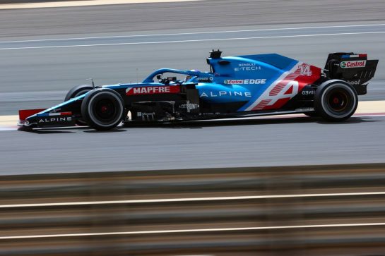 Fernando Alonso (ESP), Alpine F1 Team 
13.03.2021. Formula 1 Testing, Sakhir, Bahrain, Day Two.
- www.xpbimages.com, EMail: requests@xpbimages.com © Copyright: Charniaux / XPB Images
