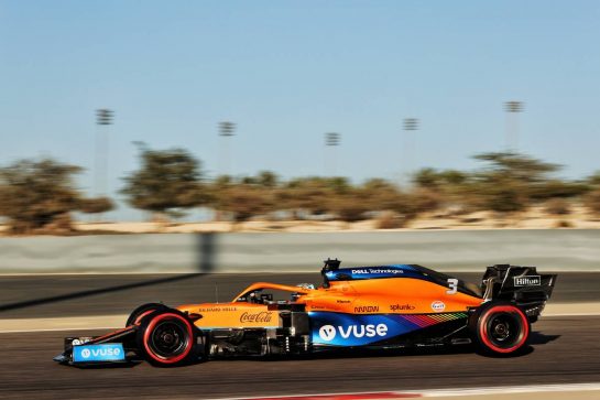 Daniel Ricciardo (AUS) McLaren MCL35M.
14.03.2021. Formula 1 Testing, Sakhir, Bahrain, Day Three.
- www.xpbimages.com, EMail: requests@xpbimages.com © Copyright: Batchelor / XPB Images