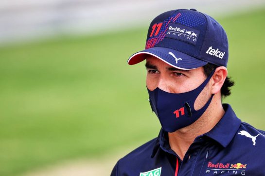 Sergio Perez (MEX) Red Bull Racing.
25.03.2021. Formula 1 World Championship, Rd 1, Bahrain Grand Prix, Sakhir, Bahrain, Preparation Day.
- www.xpbimages.com, EMail: requests@xpbimages.com © Copyright: Batchelor / XPB Images