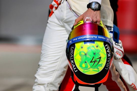 Mick Schumacher (GER), Haas F1 Team 
25.03.2021. Formula 1 World Championship, Rd 1, Bahrain Grand Prix, Sakhir, Bahrain, Preparation Day.
- www.xpbimages.com, EMail: requests@xpbimages.com © Copyright: Charniaux / XPB Images