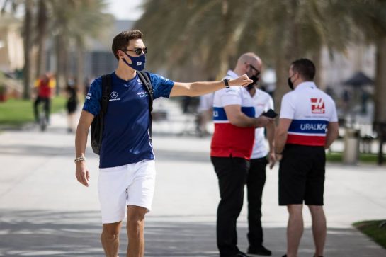 George Russell (GBR) Williams Racing.
25.03.2021. Formula 1 World Championship, Rd 1, Bahrain Grand Prix, Sakhir, Bahrain, Preparation Day.
- www.xpbimages.com, EMail: requests@xpbimages.com © Copyright: Bearne / XPB Images