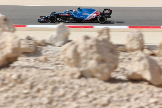 Esteban Ocon (FRA), Alpine F1 Team 
26.03.2021. Formula 1 World Championship, Rd 1, Bahrain Grand Prix, Sakhir, Bahrain, Practice Day
- www.xpbimages.com, EMail: requests@xpbimages.com © Copyright: Charniaux / XPB Images