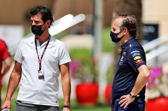 Mark Webber (AUS) Channel 4 Presenter.
27.03.2021. Formula 1 World Championship, Rd 1, Bahrain Grand Prix, Sakhir, Bahrain, Qualifying Day.
- www.xpbimages.com, EMail: requests@xpbimages.com © Copyright: Moy / XPB Images