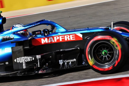 Esteban Ocon (FRA) Alpine F1 Team A521.
27.03.2021. Formula 1 World Championship, Rd 1, Bahrain Grand Prix, Sakhir, Bahrain, Qualifying Day.
- www.xpbimages.com, EMail: requests@xpbimages.com © Copyright: Moy / XPB Images