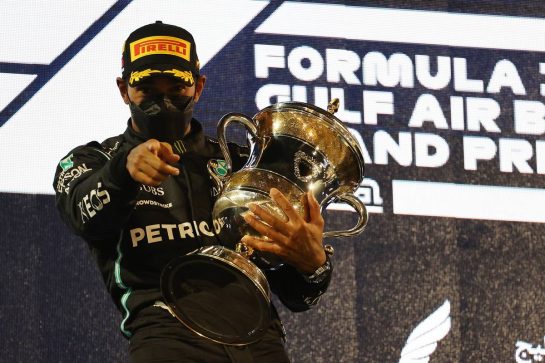 1st place Lewis Hamilton (GBR) Mercedes AMG F1 W12.
28.03.2021. Formula 1 World Championship, Rd 1, Bahrain Grand Prix, Sakhir, Bahrain, Race Day.
- www.xpbimages.com, EMail: requests@xpbimages.com © Copyright: Batchelor / XPB Images