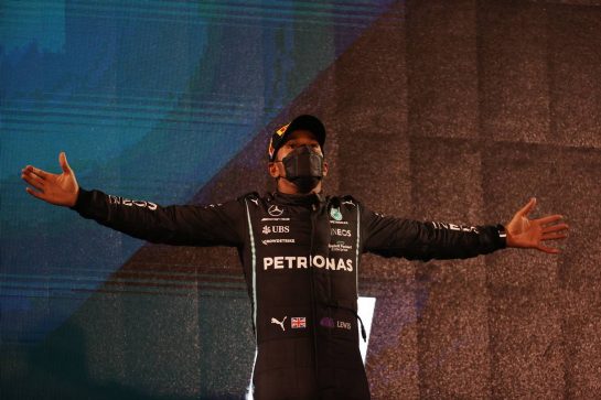 1st place Lewis Hamilton (GBR) Mercedes AMG F1 W12.
28.03.2021. Formula 1 World Championship, Rd 1, Bahrain Grand Prix, Sakhir, Bahrain, Race Day.
- www.xpbimages.com, EMail: requests@xpbimages.com © Copyright: Batchelor / XPB Images