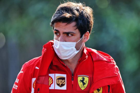 Carlos Sainz Jr (ESP) Ferrari.
16.04.2021. Formula 1 World Championship, Rd 2, Emilia Romagna Grand Prix, Imola, Italy, Practice Day.
- www.xpbimages.com, EMail: requests@xpbimages.com © Copyright: Moy / XPB Images