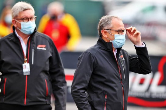 Stefano Domenicali (ITA) Formula One President and CEO.
17.04.2021. Formula 1 World Championship, Rd 2, Emilia Romagna Grand Prix, Imola, Italy, Qualifying Day.
- www.xpbimages.com, EMail: requests@xpbimages.com © Copyright: Moy / XPB Images