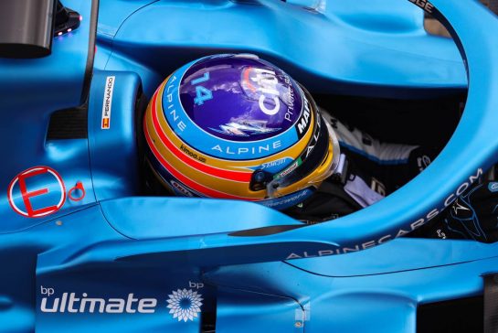 Fernando Alonso (ESP), Alpine F1 Team 
17.04.2021. Formula 1 World Championship, Rd 2, Emilia Romagna Grand Prix, Imola, Italy, Qualifying Day.
- www.xpbimages.com, EMail: requests@xpbimages.com © Copyright: Charniaux / XPB Images