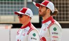 Kimi Raikkonen (FIN) Alfa Romeo Racing and Antonio Giovinazzi (ITA) Alfa Romeo Racing. 12.03.2021. Formula 1 Testing, Sakhir, Bahrain