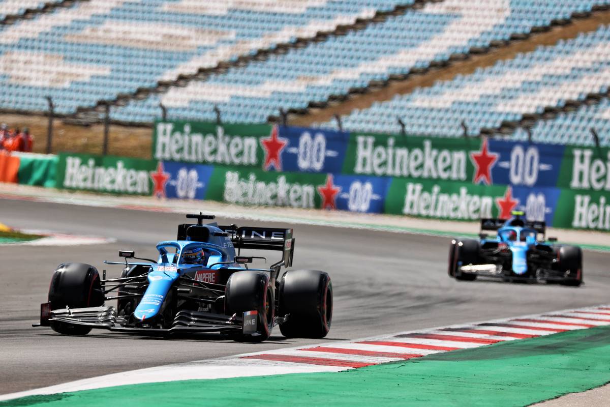 Fernando Alonso (ESP) Alpine F1 Team A521. 01.05.2021. Formula 1 World Championship, Rd 3, Portuguese Grand Prix, Portimao