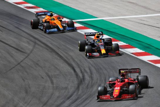 Carlos Sainz Jr (ESP) Ferrari SF-21.
02.05.2021. Formula 1 World Championship, Rd 3, Portuguese Grand Prix, Portimao, Portugal, Race Day.
- www.xpbimages.com, EMail: requests@xpbimages.com © Copyright: Staley / XPB Images