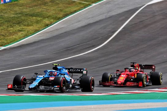 Esteban Ocon (FRA) Alpine F1 Team A521.
02.05.2021. Formula 1 World Championship, Rd 3, Portuguese Grand Prix, Portimao, Portugal, Race Day.
- www.xpbimages.com, EMail: requests@xpbimages.com © Copyright: Batchelor / XPB Images