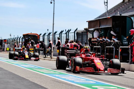 Carlos Sainz Jr (ESP) Ferrari SF-21.
02.05.2021. Formula 1 World Championship, Rd 3, Portuguese Grand Prix, Portimao, Portugal, Race Day.
- www.xpbimages.com, EMail: requests@xpbimages.com © Copyright: Charniaux / XPB Images