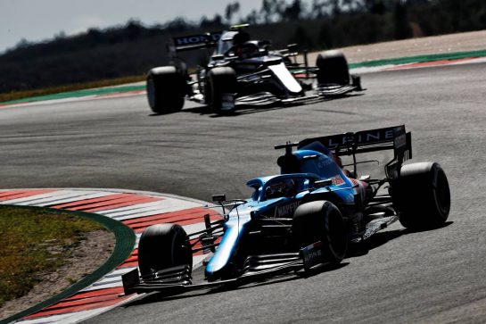 Fernando Alonso (ESP) Alpine F1 Team A521.
02.05.2021. Formula 1 World Championship, Rd 3, Portuguese Grand Prix, Portimao, Portugal, Race Day.
- www.xpbimages.com, EMail: requests@xpbimages.com © Copyright: Staley / XPB Images