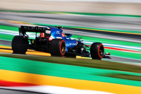Esteban Ocon (FRA) Alpine F1 Team A521.
08.05.2021. Formula 1 World Championship, Rd 4, Spanish Grand Prix, Barcelona, Spain, Qualifying Day.
- www.xpbimages.com, EMail: requests@xpbimages.com © Copyright: Moy / XPB Images