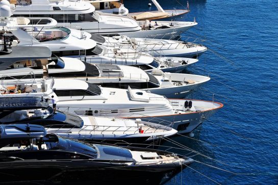 Boats in the scenic Monaco Harbour.
19.05.2021. Formula 1 World Championship, Rd 5, Monaco Grand Prix, Monte Carlo, Monaco, Preparation Day.
- www.xpbimages.com, EMail: requests@xpbimages.com © Copyright: Moy / XPB Images