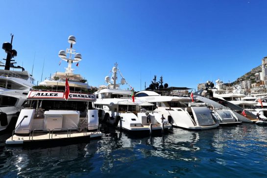 Boats in the scenic Monaco Harbour.
20.05.2021. Formula 1 World Championship, Rd 5, Monaco Grand Prix, Monte Carlo, Monaco, Practice Day.
- www.xpbimages.com, EMail: requests@xpbimages.com © Copyright: Moy / XPB Images