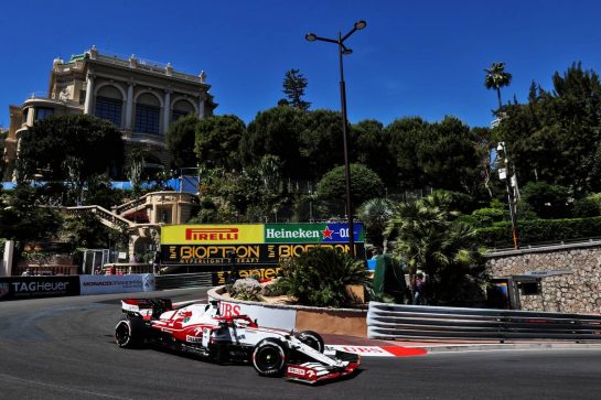 Kimi Raikkonen (FIN) Alfa Romeo Racing C41.
20.05.2021. Formula 1 World Championship, Rd 5, Monaco Grand Prix, Monte Carlo, Monaco, Practice Day.
- www.xpbimages.com, EMail: requests@xpbimages.com © Copyright: Batchelor / XPB Images