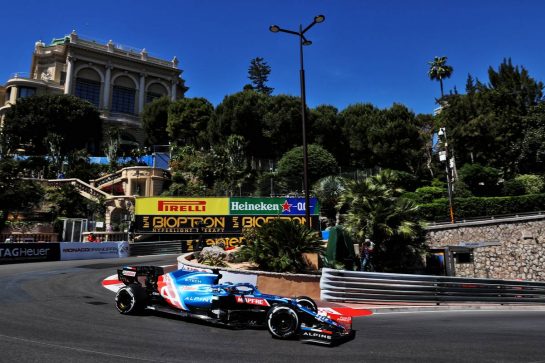 Fernando Alonso (ESP) Alpine F1 Team A521.
20.05.2021. Formula 1 World Championship, Rd 5, Monaco Grand Prix, Monte Carlo, Monaco, Practice Day.
- www.xpbimages.com, EMail: requests@xpbimages.com © Copyright: Batchelor / XPB Images