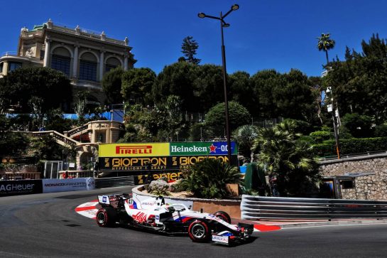 Mick Schumacher (GER) Haas VF-21.
20.05.2021. Formula 1 World Championship, Rd 5, Monaco Grand Prix, Monte Carlo, Monaco, Practice Day.
- www.xpbimages.com, EMail: requests@xpbimages.com © Copyright: Batchelor / XPB Images