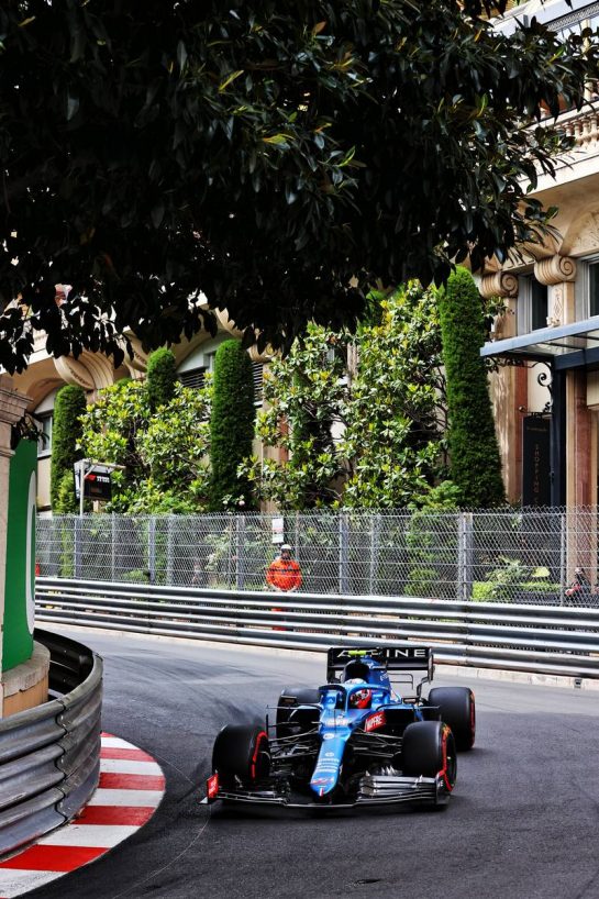 Esteban Ocon (FRA) Alpine F1 Team A521.
22.05.2021. Formula 1 World Championship, Rd 5, Monaco Grand Prix, Monte Carlo, Monaco, Qualifying Day.
- www.xpbimages.com, EMail: requests@xpbimages.com © Copyright: Moy / XPB Images