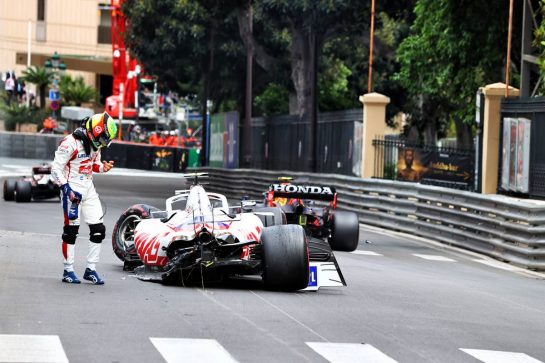 Mick Schumacher (GER) Haas VF-21 crashed in the third practice session.
22.05.2021. Formula 1 World Championship, Rd 5, Monaco Grand Prix, Monte Carlo, Monaco, Qualifying Day.
- www.xpbimages.com, EMail: requests@xpbimages.com © Copyright: Moy / XPB Images