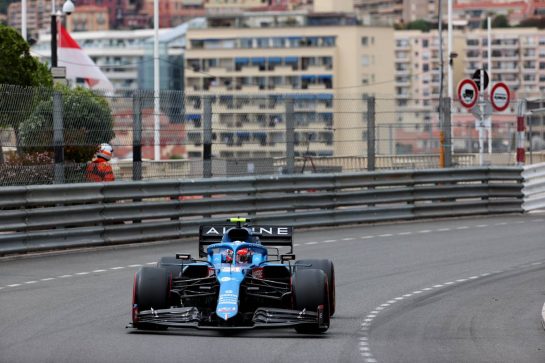 Esteban Ocon (FRA) Alpine F1 Team A521.
22.05.2021. Formula 1 World Championship, Rd 5, Monaco Grand Prix, Monte Carlo, Monaco, Qualifying Day.
- www.xpbimages.com, EMail: requests@xpbimages.com © Copyright: Batchelor / XPB Images