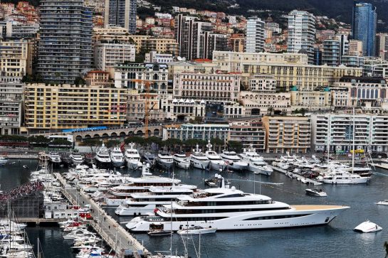 Boats in the scenic Monaco Harbour.
22.05.2021. Formula 1 World Championship, Rd 5, Monaco Grand Prix, Monte Carlo, Monaco, Qualifying Day.
- www.xpbimages.com, EMail: requests@xpbimages.com © Copyright: Moy / XPB Images