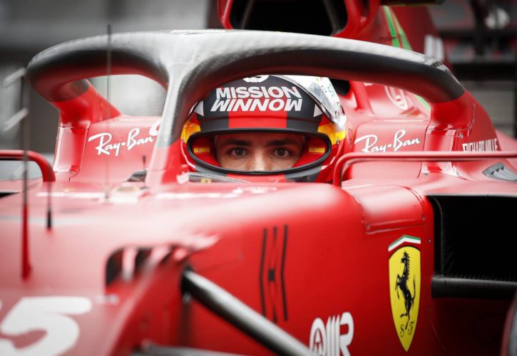 Carlos Sainz Jr (ESP) Ferrari SF-21 in qualifying parc ferme. 22.05.2021. Formula 1 World Championship, Rd 5, Monaco Grand Prix