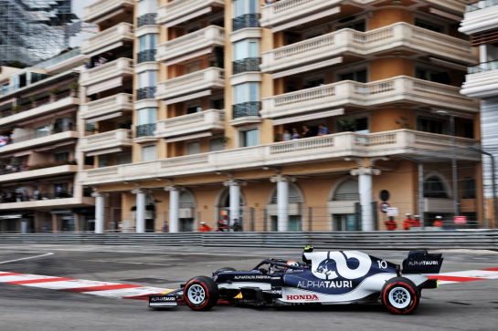 Pierre Gasly (FRA) AlphaTauri AT02.
22.05.2021. Formula 1 World Championship, Rd 5, Monaco Grand Prix, Monte Carlo, Monaco, Qualifying Day.
- www.xpbimages.com, EMail: requests@xpbimages.com © Copyright: Batchelor / XPB Images