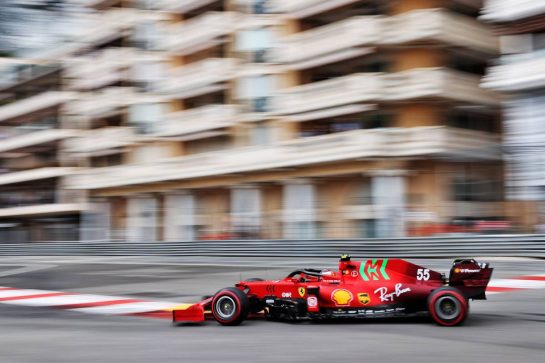 Carlos Sainz Jr (ESP) Ferrari SF-21.
22.05.2021. Formula 1 World Championship, Rd 5, Monaco Grand Prix, Monte Carlo, Monaco, Qualifying Day.
- www.xpbimages.com, EMail: requests@xpbimages.com © Copyright: Batchelor / XPB Images