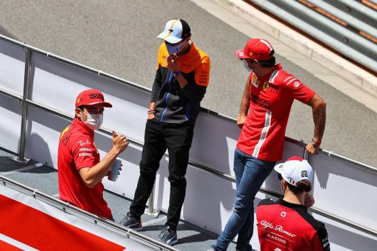 Charles Leclerc (MON) Ferrari on the drivers parade.
23.05.2021. Formula 1 World Championship, Rd 5, Monaco Grand Prix, Monte Carlo, Monaco, Race Day.
- www.xpbimages.com, EMail: requests@xpbimages.com © Copyright: Moy / XPB Images