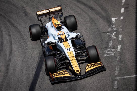 Lando Norris (GBR) McLaren MCL35M.
23.05.2021. Formula 1 World Championship, Rd 5, Monaco Grand Prix, Monte Carlo, Monaco, Race Day.
- www.xpbimages.com, EMail: requests@xpbimages.com © Copyright: Bearne / XPB Images