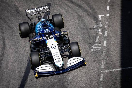 George Russell (GBR) Williams Racing FW43B.
23.05.2021. Formula 1 World Championship, Rd 5, Monaco Grand Prix, Monte Carlo, Monaco, Race Day.
- www.xpbimages.com, EMail: requests@xpbimages.com © Copyright: Bearne / XPB Images