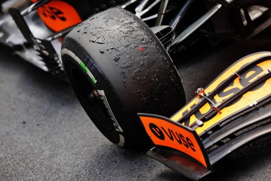 A Pirelli tyre on the McLaren MCL35M of third placed Lando Norris (GBR).
23.05.2021. Formula 1 World Championship, Rd 5, Monaco Grand Prix, Monte Carlo, Monaco, Race Day.
- www.xpbimages.com, EMail: requests@xpbimages.com © Copyright: Bearne / XPB Images