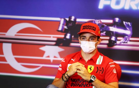 Charles Leclerc (MON) Ferrari in the FIA Press Conference.
03.06.2021. Formula 1 World Championship, Rd 6, Azerbaijan Grand Prix, Baku Street Circuit, Azerbaijan, Preparation Day.
- www.xpbimages.com, EMail: requests@xpbimages.com © Copyright: FIA Pool Image for Editorial Use Only