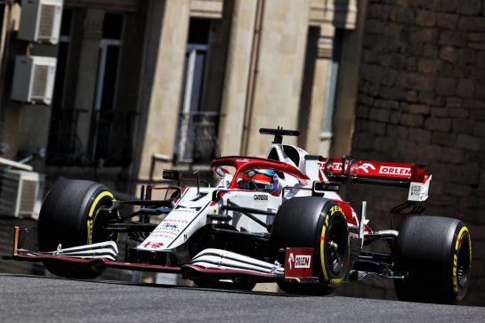 Kimi Raikkonen (FIN) Alfa Romeo Racing C41.
04.06.2021. Formula 1 World Championship, Rd 6, Azerbaijan Grand Prix, Baku Street Circuit, Azerbaijan, Practice Day.
- www.xpbimages.com, EMail: requests@xpbimages.com © Copyright: Batchelor / XPB Images