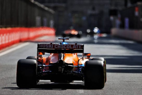 Daniel Ricciardo (AUS) McLaren MCL35M.
04.06.2021. Formula 1 World Championship, Rd 6, Azerbaijan Grand Prix, Baku Street Circuit, Azerbaijan, Practice Day.
- www.xpbimages.com, EMail: requests@xpbimages.com © Copyright: Moy / XPB Images