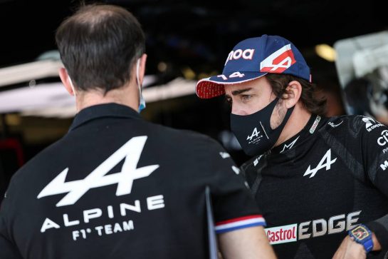 Fernando Alonso (ESP) Alpine F1 Team.
05.06.2021. Formula 1 World Championship, Rd 6, Azerbaijan Grand Prix, Baku Street Circuit, Azerbaijan, Qualifying Day.
- www.xpbimages.com, EMail: requests@xpbimages.com © Copyright: Charniaux / XPB Images