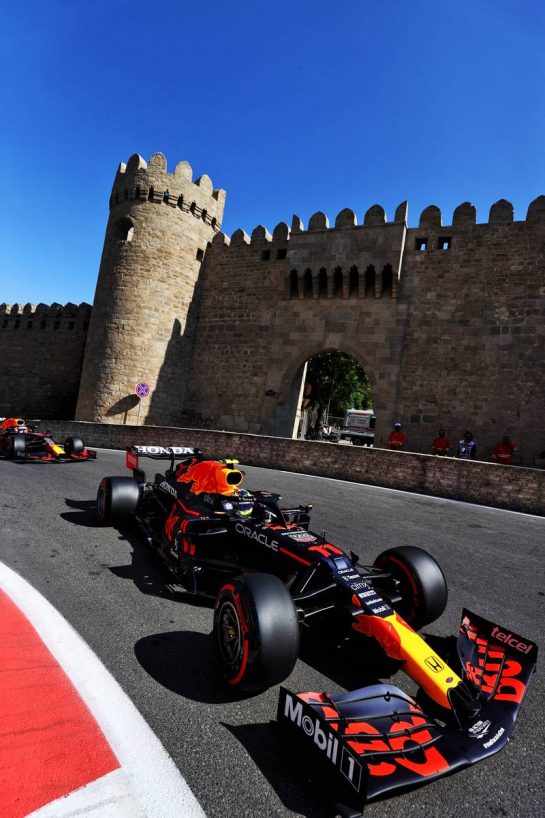 Sergio Perez (MEX) Red Bull Racing RB16B.
05.06.2021. Formula 1 World Championship, Rd 6, Azerbaijan Grand Prix, Baku Street Circuit, Azerbaijan, Qualifying Day.
- www.xpbimages.com, EMail: requests@xpbimages.com © Copyright: Moy / XPB Images
