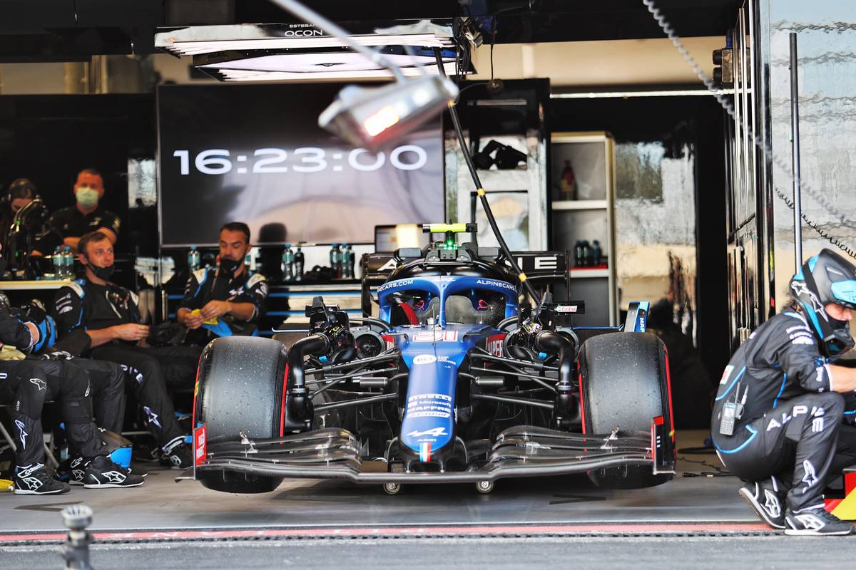 The retired Alpine F1 Team A521 of Esteban Ocon (FRA). 06.06.2021. Formula 1 World Championship, Rd 6, Azerbaijan Grand Prix, Baku