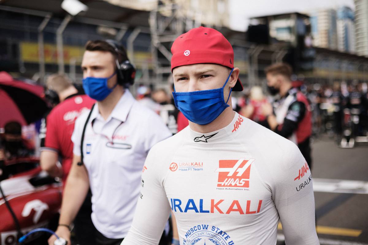 Nikita Mazepin (RUS) Haas F1 Team on the grid. 06.06.2021. Formula 1 World Championship, Rd 6, Azerbaijan Grand Prix, Baku