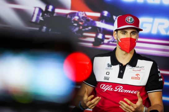 Antonio Giovinazzi (ITA) Alfa Romeo Racing in the FIA Press Conference.
17.06.2021. Formula 1 World Championship, Rd 7, French Grand Prix, Paul Ricard, France, Preparation Day.
- www.xpbimages.com, EMail: requests@xpbimages.com © Copyright: FIA Pool Image for Editorial Use Only