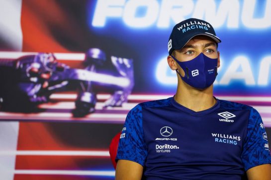 George Russell (GBR) Williams Racing in the FIA Press Conference.
17.06.2021. Formula 1 World Championship, Rd 7, French Grand Prix, Paul Ricard, France, Preparation Day.
- www.xpbimages.com, EMail: requests@xpbimages.com © Copyright: FIA Pool Image for Editorial Use Only