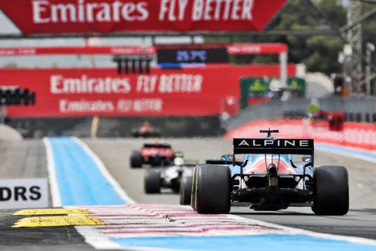 Fernando Alonso (ESP) Alpine F1 Team A521.
20.06.2021. Formula 1 World Championship, Rd 7, French Grand Prix, Paul Ricard, France, Race Day.
- www.xpbimages.com, EMail: requests@xpbimages.com © Copyright: Charniaux / XPB Images