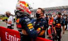 Race winner Max Verstappen (NLD) Red Bull Racing celebrates with Christian Horner (GBR) Red Bull Racing Team Principal in parc ferme. 20.06.2021. Formula 1 World Championship, Rd 7, French Grand Prix, Paul Ricard
